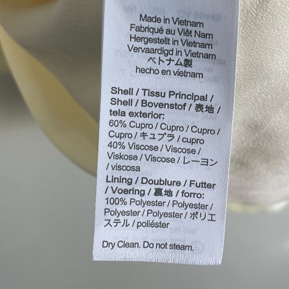 J Crew Womens Plus 22 Light Yellow Blazer Cupro Viscose Lightweight Jacket - Picture 4 of 10